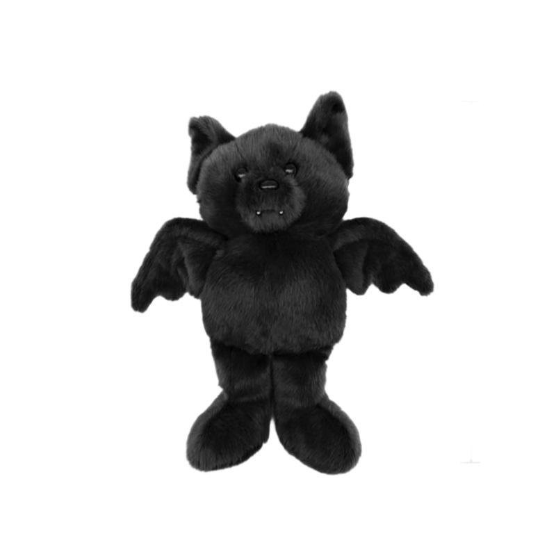 

Hot Tall Superior Quality Build A Bear Posable Bat Gentle Plush Toy Adorable Pet Accessories Doll Merch Birth Date Spooky Holiday Xmas children Gifie 30cm чёрный