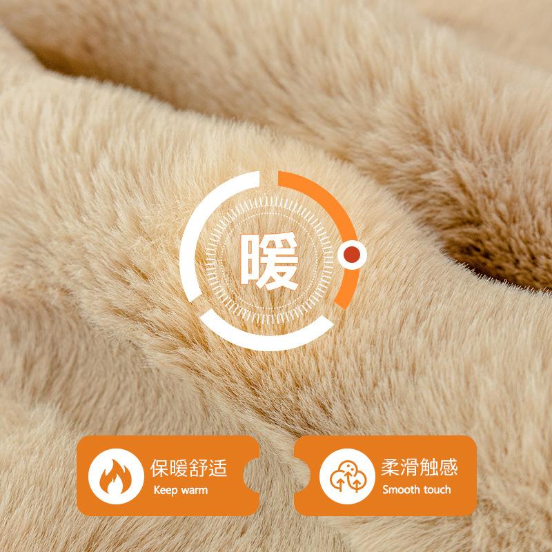 Special Rabbit Plush Sofa Cushion Winter Thickened Seat Cushion  New Plush Sofa Cover Towel Anti-Cat Scratch