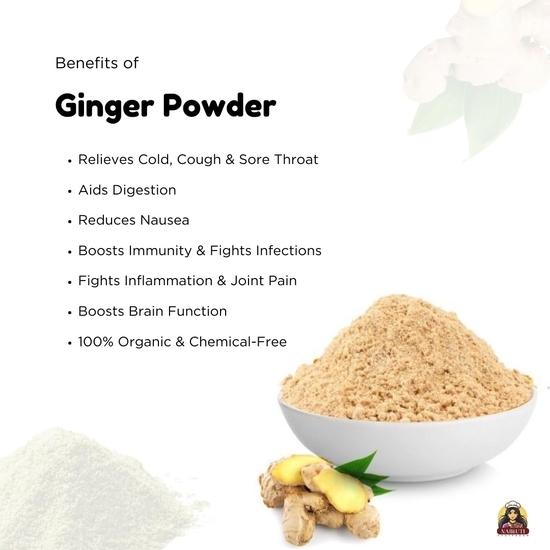 Nairuti Vyutpadan Ginger Powder 200g x 5 (1 Kg) | Premium Saunth (Adrak) Powder | Pure & Natural Dry Ginger | Ideal for Chai Masala, Ayurvedic Recipes
