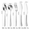 304 stainless steel elegant hammer handle western tableware steak fork dessert spoon afternoon tea restaurant steak knife set