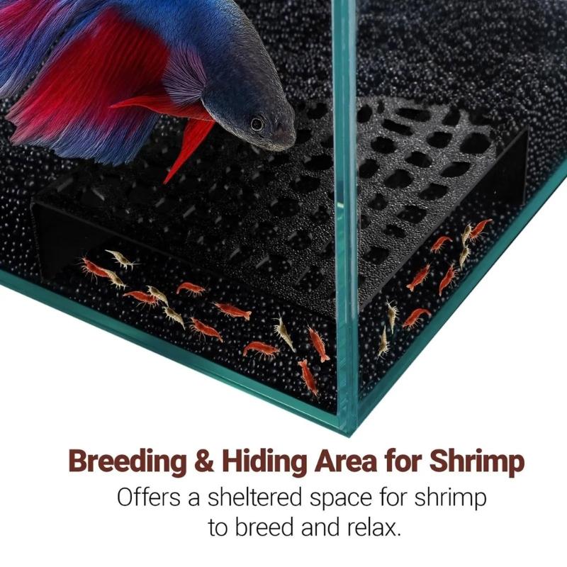 Fish Shelter Cave Corner for Fish Tanks Aquariums Decorations Beautiful Appearance Artificial Hideouts Corner Corner