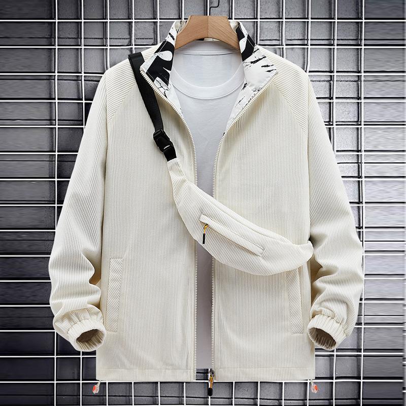 2025 Spring And Autumn Boys' New Small Niche Corduroy Jacket Fashion Japanese Trendy Brand Casual Clothes