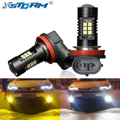 2Pcs Super Bright H11 Led H8 9005 9006 HB4 HB3 Car 3030SMD LED Fog Lights Bulbs 12V 6000K White 3000K Golden Auto Fog Light DRL Driving Lamp