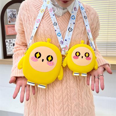 Cartoon Egg Boy Silicone Bag 2025 New Versatile Children's Messenger Change Bag Cute Girl Storage Mobile Phone Bag