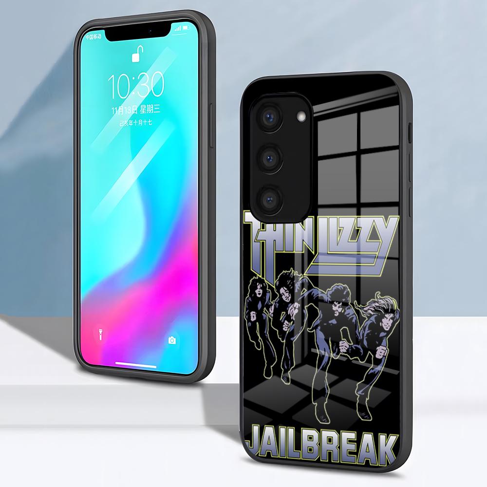 Rock Band T-Thin LizzyS Phone Case For Samsung S26 S25 S24 FE S23 S22 S21 Plus S20 Ultra Note20Ultra Black Glass Cover