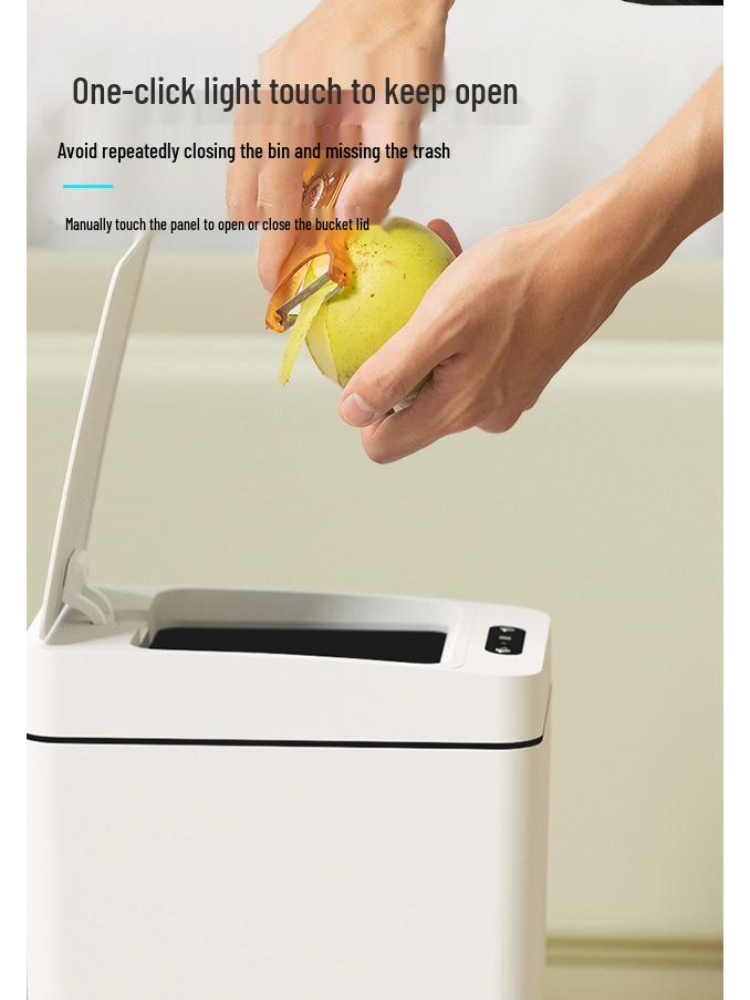 Smart Sensor Narrow Trash Can for Bathroom and Toilet