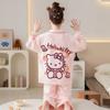 Girls Cotton Pajama Set Long Sleeve Hoodie Style Sleepwear Kids 8-14 Years Winter Home Wear