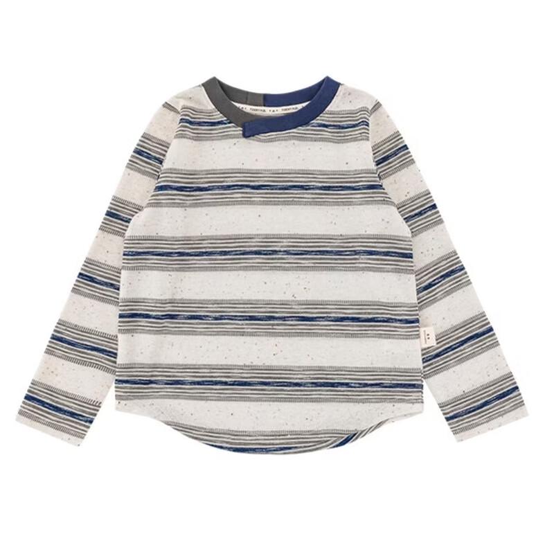 

Youyou Girls Striped Color-Block Long-Sleeve T-Shirt 100