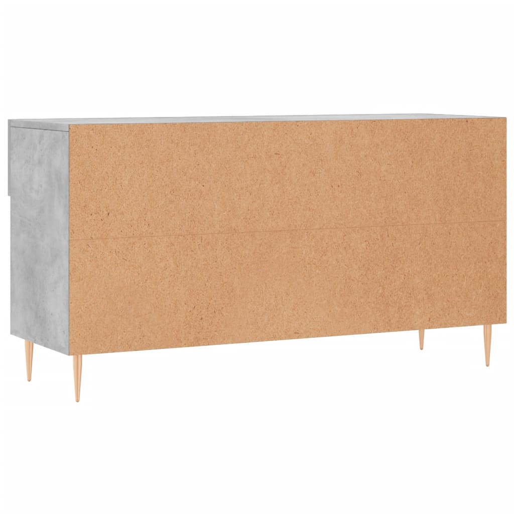Shoe Bench Concrete Grey 102 X 35 X 55 Cm Particleboard