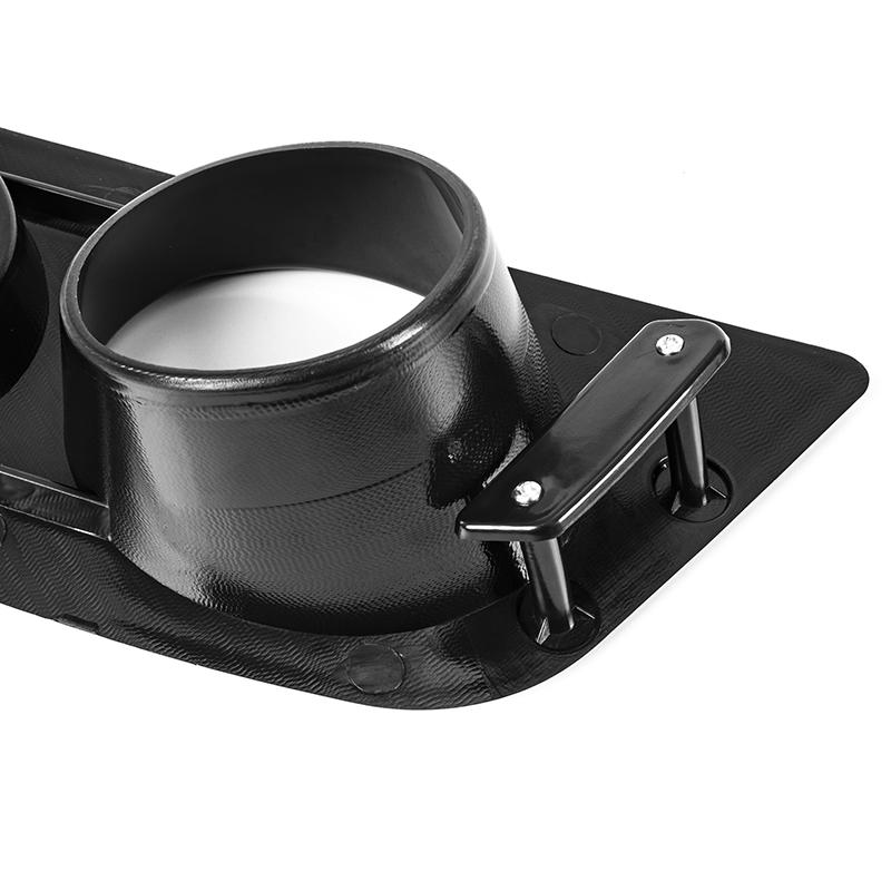 2x Frontstoßstange Nebelscheinwerferabdeckung für BMW E46 M3 2001 2002 2003 2004 2005 2006 Auto Doppel-Loch-Umrandung Luftkanal-Gitter Rennsport-Stil