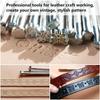 20pcs Metal Leather Working Saddle Making Tools Carving Leather Craft Stamps Kit DIY Printinting Craft Supplies Leather Tools