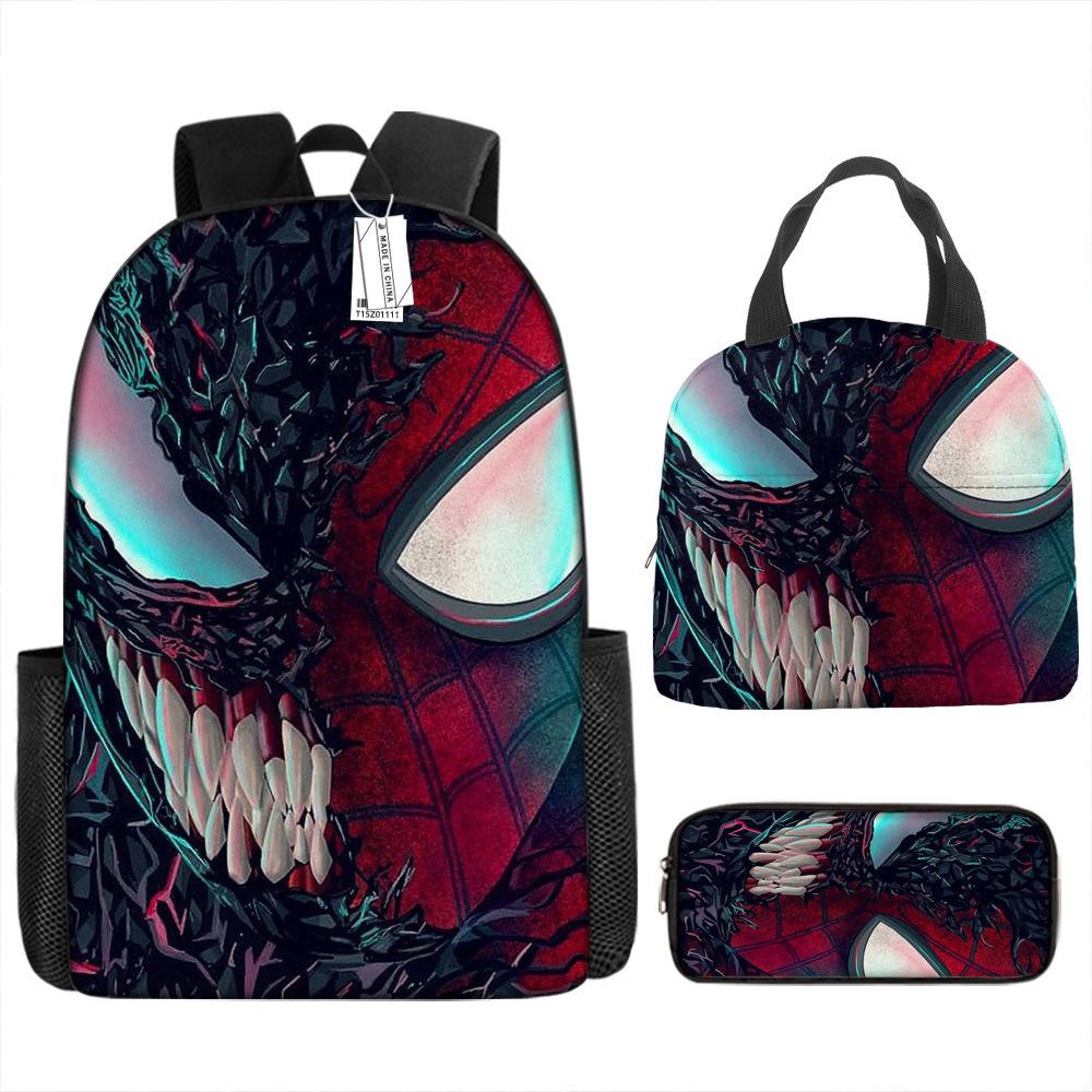 Backpack Elementary School Bag Children'S Lunch Bag Pencil Case Three-Piece Set