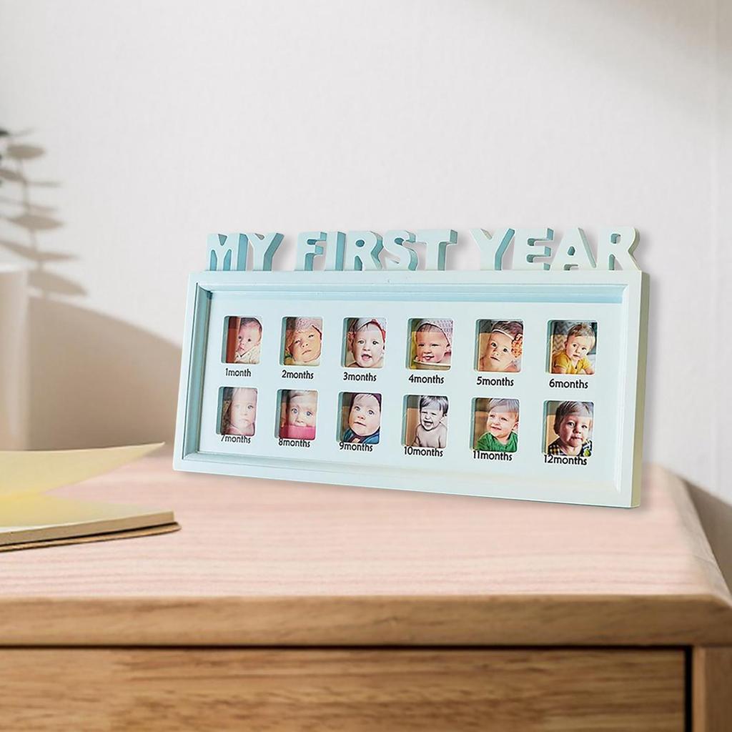 Mijn Eerste Jaar Baby 12 Maanden Fotolijst Baby Accessoires Pasgeboren Cadeau Baby Fotolijst Items