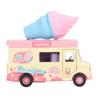 1:36 Magnetische Induktionslegierung Druckguss Food Truck Kind Licht Musik Legierung Rückziehbar Auto Rollenspiel