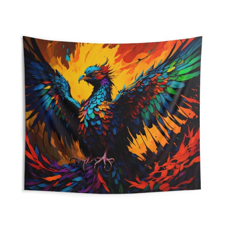 Glorious Phoenix tapestry 75x100 чёрный