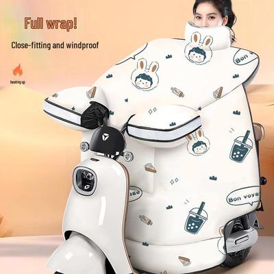 2025 Zimní fleecem podšitý elektrický motocyklový kryt na čelní sklo: Silná, mrazuvzdorná, voděodolná a větruvzdorná ochrana