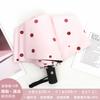 Cute Folding Umbrella for Girls with Black Coating for Sun Protection and Uv Protection, Manual and Fully Automatic, Dual-Use for Sun and Rain