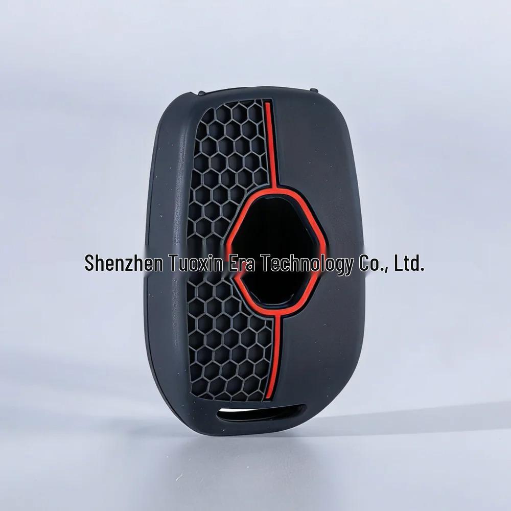 Renault Koleos 3-Button Silicone Key Cover with Honeycomb Design