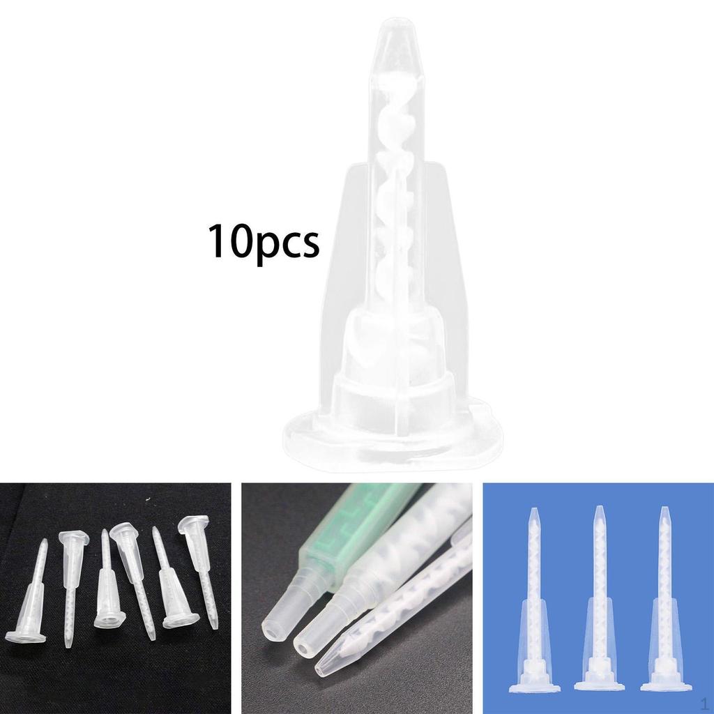 10 Epoxy Mixing Nozzles for Two-Component AB Cartridges, Lightweight Nozzle Accessories.