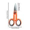 Stainless Steel High Power Fishing Line Scissors Heavy Duty Marine Grade Rust Resistant for Anglers Fishing Gear Tool