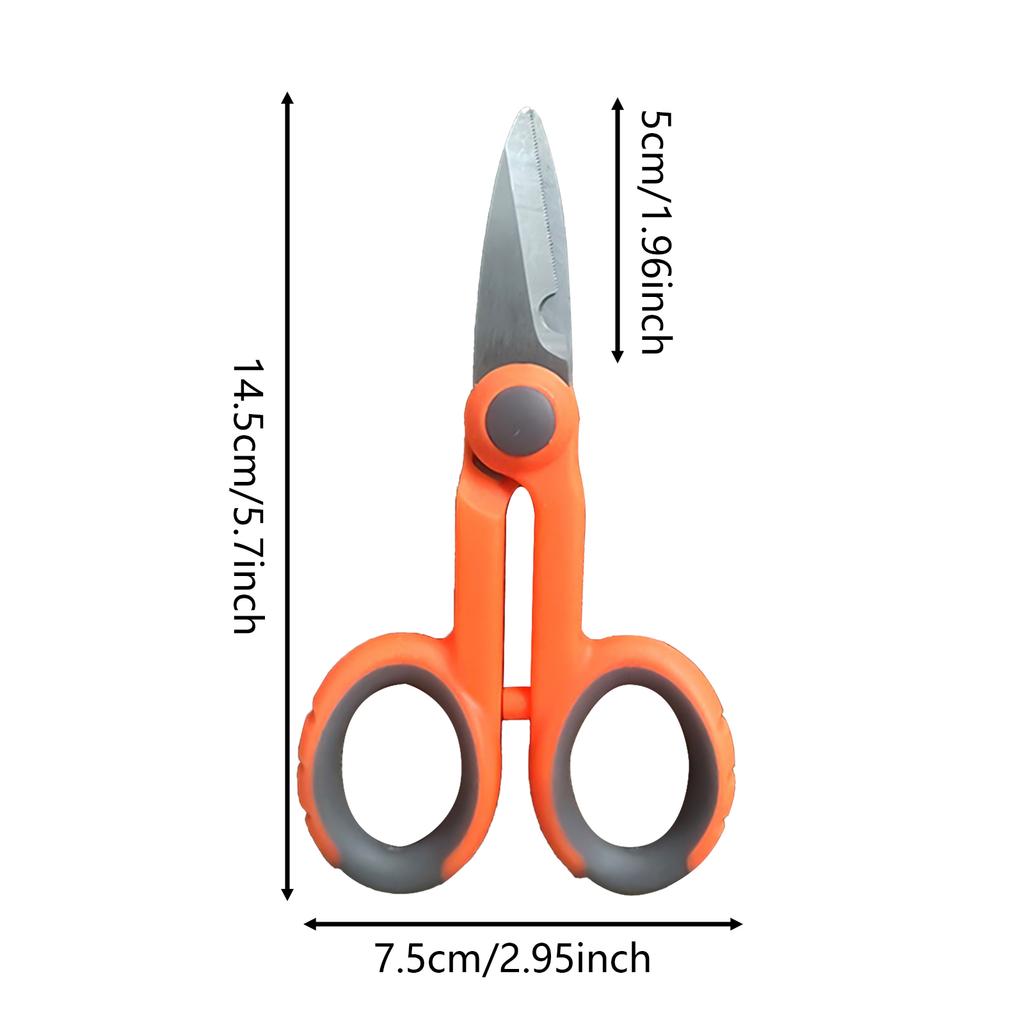 Stainless Steel High Power Fishing Line Scissors Heavy Duty Marine Grade Rust Resistant for Anglers Fishing Gear Tool