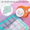Yousheng 4Pcs Acrylic Quilting Ruler with Non-Slip Rings 4.5/6/9.5/12.5-Inch Square Fabric Cutting Patchwork Ruler with Clear Mark DIY Sewing Craft