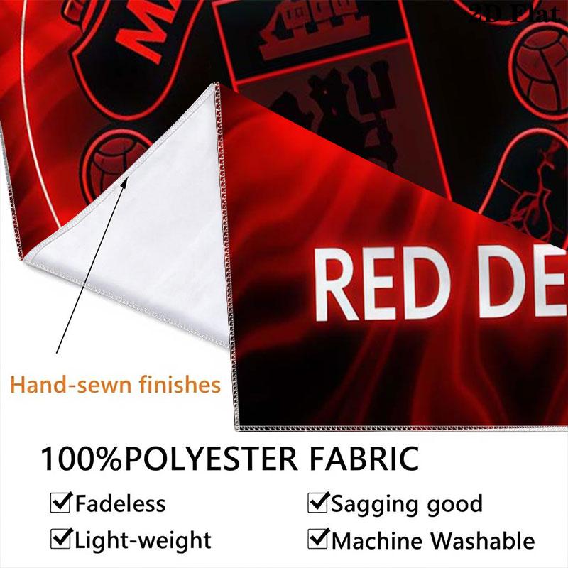 Man Utd K Wall Hanging Printed Fabric Blanket Decorative Tapestries for Bedroom Living Room Home Decor