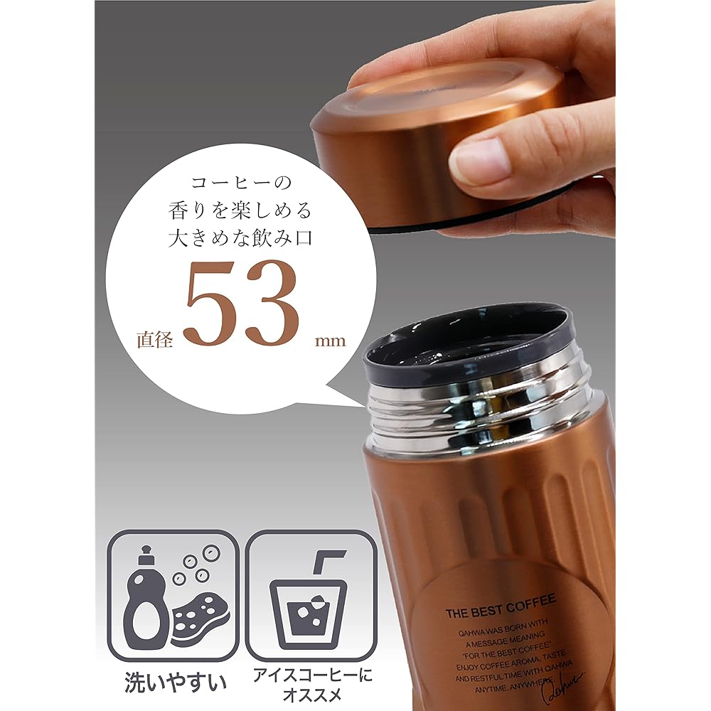 CB JAPAN Water Bottle, Graphite Gray, 420ml, Direct Drink, Double-Walled Vacuum Insulation,