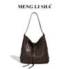 Retro new handwoven bag women's fashion versatile shoulder underarm tote bag commuter messenger handbag