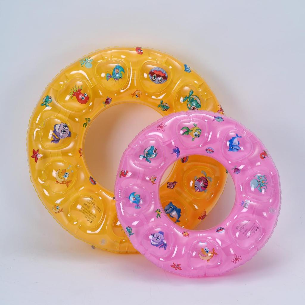 Eco-friendly PVC Double-Layer Inflatable Swim Ring for Kids