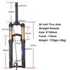 BOLANY 20inch/24inch Air Suspension Mtb Straight Manual/Remote Shock  Absorber Rear Corolla Structure Design for Student‘s Bike