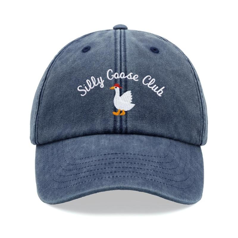 1pc Men' and Women' Vintage Soft-Top Baseball Cap with Chicken Print Adjustable Snap Washable Hat Suitable for Outdoor,Casual