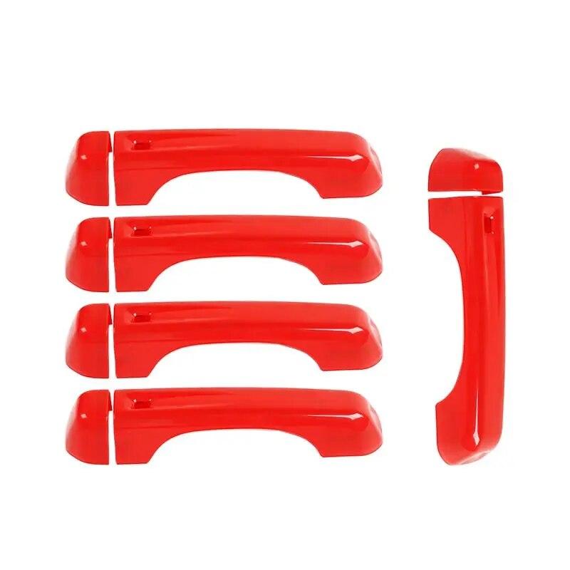TESIN For Jeep Wrangler JL 2018+ Car Exterior Side Door Handle Tailgate Handle Decoration Cover Stickers For Jeep Wrangler JL