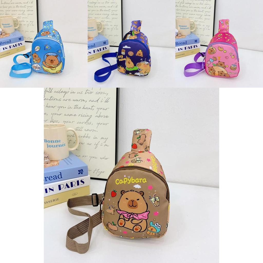 Animal Pattern Toddler Shoulder Bag With Durable Nylon Material For Preschool