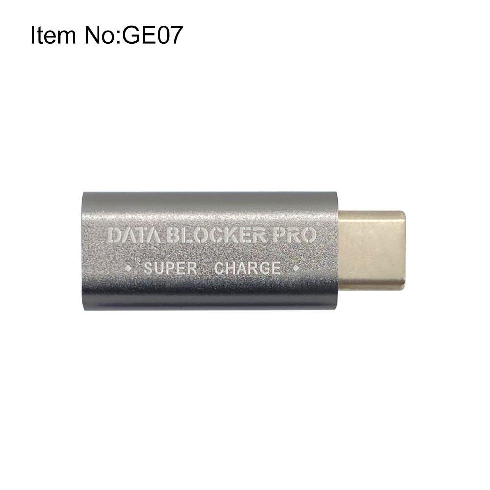 Aluminum USB-C Data Blocker: Anti-Skimming, Supports Fast Charging