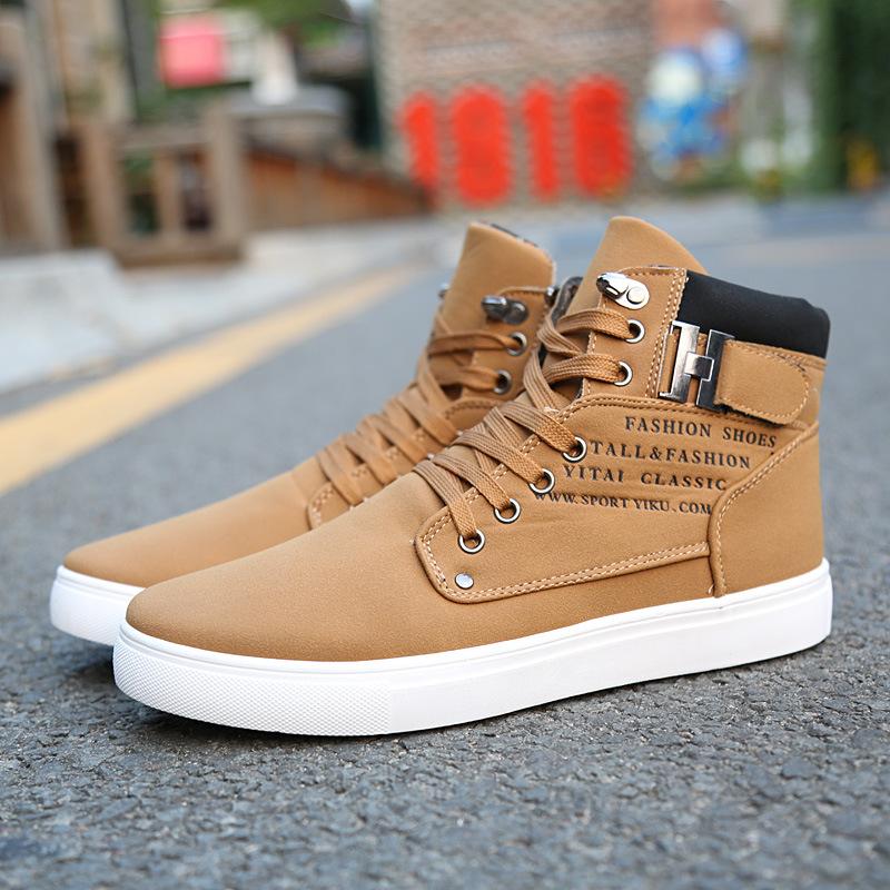 Men's shoes High-top shoes Board shoes Autumn and winter cloth shoes Men's casual shoes Martin boots Large size boots