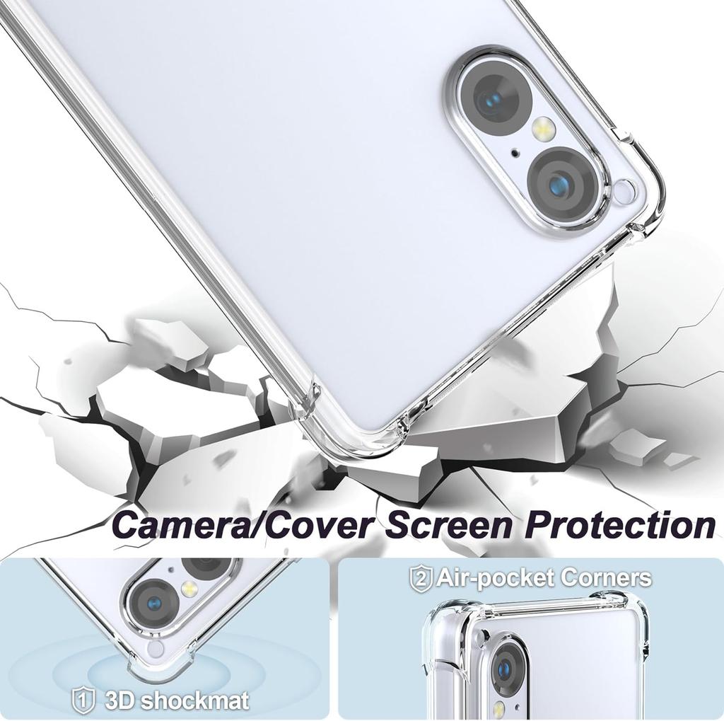 TPU Transparent Phone Case for Sony Xperia 1 VII VI V 5 IV 10 III II Protective Cover Shockproof Fundas Capa Coque