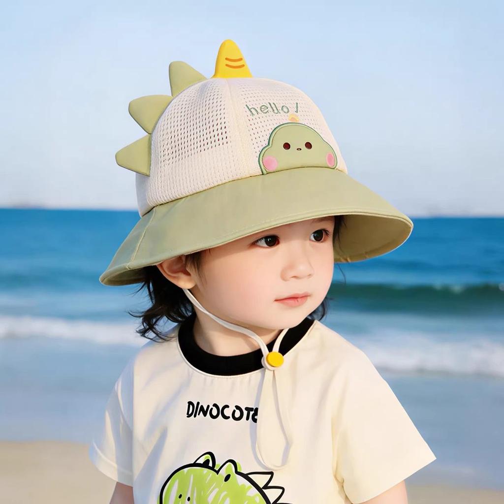 Summer Baby Thin Breathable Mesh Fisherman Hat Cute Girl Sun Protection Shade Cap