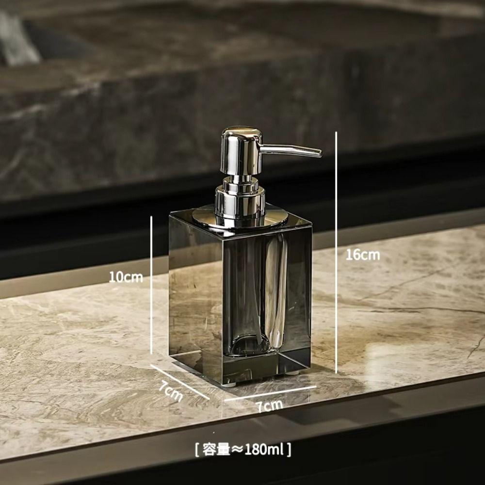 Press Type Hand Sanitizer Dispenser Refillable Liquid Soap Container Crystal Lotion Bottle  Hotel