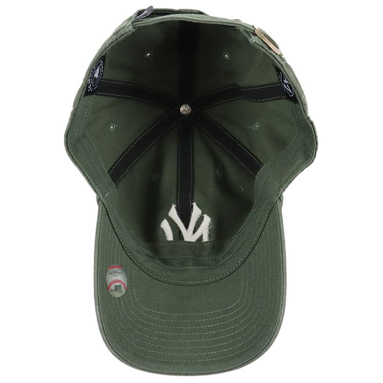 '47 Brand 47 Cap Yankees Men's Women's Cleanup NY Logo CLEAN UP CAP MENS LADIES Hat Low Cap MLB NEW YORK YANKEES Moss Free Size