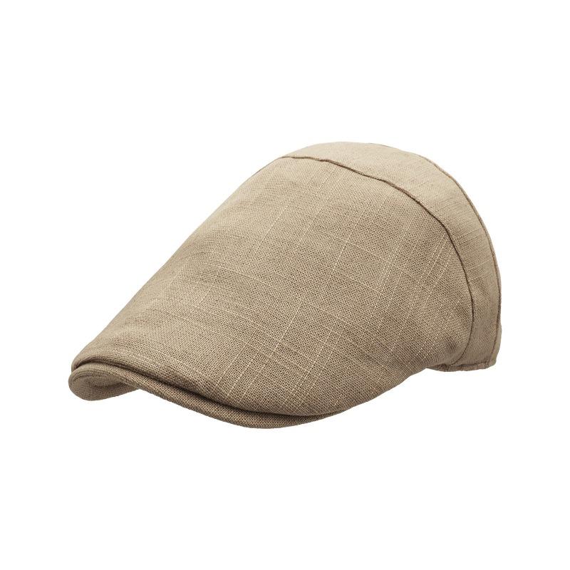 Daily literary style forward hat men's new linen beret retro casual painter newsboy hat