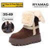 Winter Women's Warm Plush Snow Boots High Quality Cold Proof Fashion Casual Cotton Boots Women's Knight Boots Botas Para Mujer