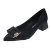 Fashion French Fashion High Heels Female 2024 Autumn New Luxury Rhinestone Temperament Pointed Fine Heel Shallow Mouth Pumps