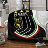 Custom Name Juventus Crest blanket for Couch & Bed, Plush Cozy Fuzzy Blanket Super Soft & Warm Blankets for Fall and Winter. 0908258