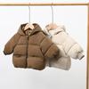 Kids Thickened Hooded Winter Padded Coat Korean Style Unisex Toddler Puffer Jacket