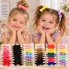10pcs Soft Elastic Children Bowknot Hair Ties High Elasticity Bow Hair Scrunchies  For Little Girls