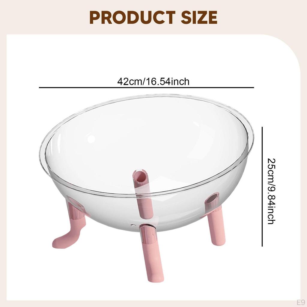 Capsule Cat Bed House Lightweight Raised Acrylic Dome Easy to Clean Gift Ornament Kitten