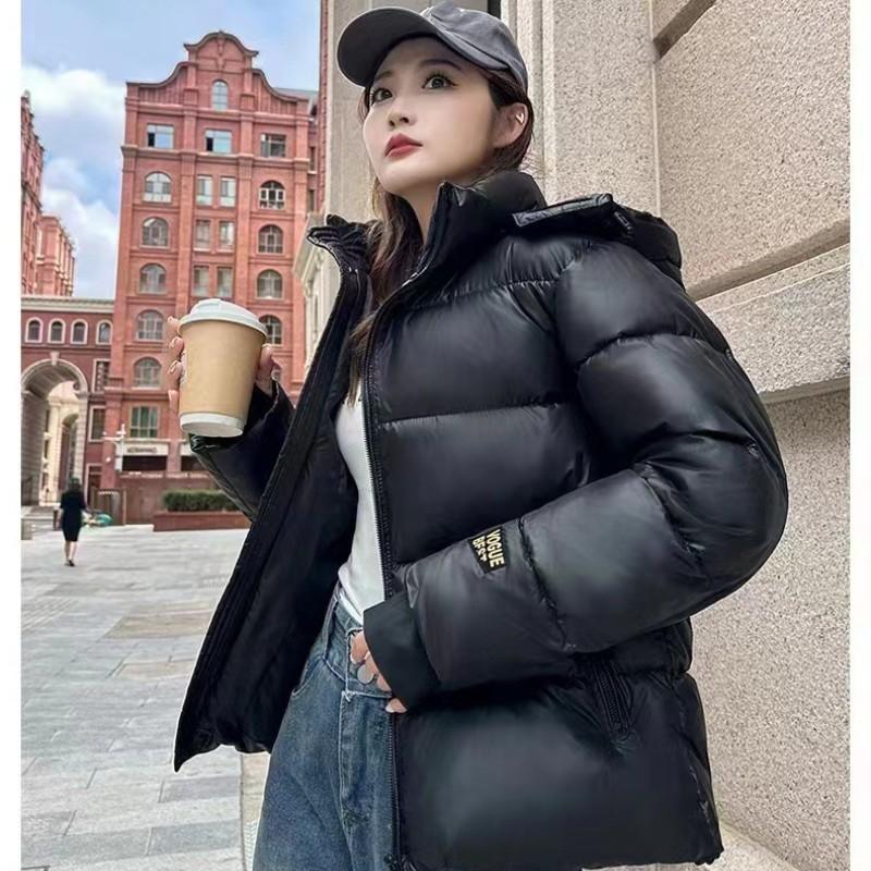 

Черное золото, толстый пуховый хлопок, мужские и женские пальто с капюшоном, плотная теплая осенне-зимняя зимняя одежда для влюбленных