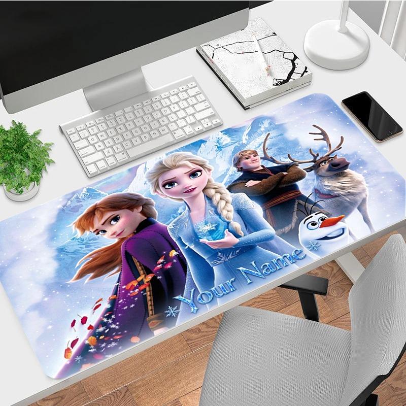 Custom Your Name Frozen Magic Gamer Large Deskmat Mousepad Playmat Xl Keyboard Mouse Pad Gaming Desk Accessories Anime Pc Extended Pads