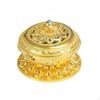 Alloy Burner Ornate Carvings Tibetan Design Scent Decorative Art Piece Lidded Coil